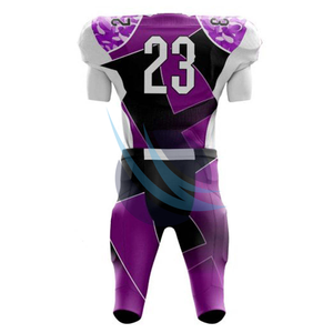 Camiseta de fútbol americano de poliéster 100% hecha a medida, uniforme, ropa deportiva transpirable, diseño de alta calidad, tu propio conjunto impreso - Product Image 3