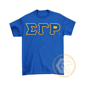 T-shirt pour femmes de la sororité Sigma Gamma Rho, trésors grecs en gros, 100% coton jersey, col rond, manches courtes, respirant pour l'été - Product Image 1