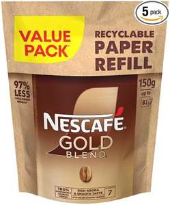 เนสกาแฟ โกลด์เบลนด์ รีฟิล 150 กรัม 5 ซอง 416 แก้ว กาแฟเข้มข้น รสชาติกลมกล่อม คุณภาพพรีเมียม กาแฟสำเร็จรูปเพื่อการชงที่สมบูรณ์แบบ - Product Image 3