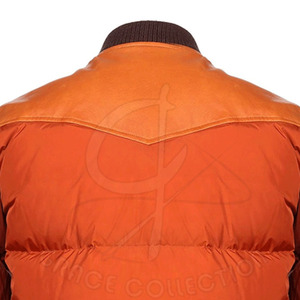 Vestes à manches longues à bulles pour hommes avec poches zippées 100% vestes en polyester pour hommes avec tissu personnalisable - Product Image 3