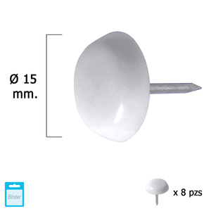สไลเดอร์สีขาวขนาดเล็ก O/15 (แพ็ค 8 ชิ้น บรรจุในบลิสเตอร์) - Product Image 1
