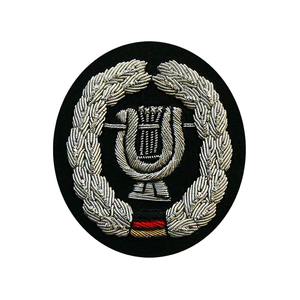 Embroidered Sew-On Fabric Sash <b>Badge</b> Eagle Custom Color <b>Gold</b> and Silver - Product Image 5