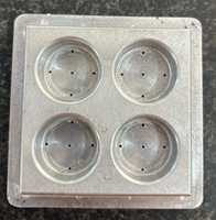 Moule à quatre cavités rond de haute qualité de la marque Sembro M0013, produit en aluminium