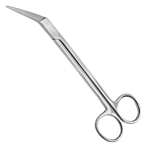 Ciseaux de podologie pour ongles d'orteil à manche extra long Ciseaux de podologie en acier inoxydable à lames incurvées dentelées de précision Ciseaux de podologie - Product Image 1