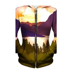 Nouveau style mode Streetwear automne poids lourd imprimé coupe régulière quart Zip sweats à capuche pour hommes - Product Image 5