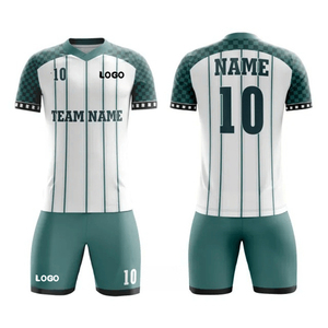 Conjunto de Uniforme de Fútbol Personalizado al por Mayor 2025, Transpirable, Ligero, de Secado Rápido, Manga Corta, para Equipos, Invierno - Product Image 4
