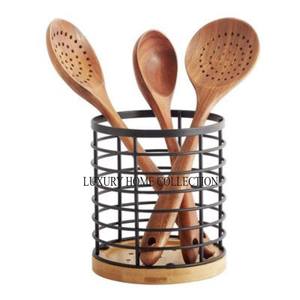 Porte-couverts en métal de luxe classique avec une finition polie de qualité supérieure, parfait pour les hôtels, les restaurants et les cuisines élégantes - Product Image 1