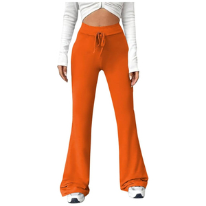 Women's Cotton Active Wear Solid Color Fleece Flares Track <b>Pants</b> Sweatpants Fleece Jogger <b>Pants</b> with Pockets for Winter Season - Product Image 5