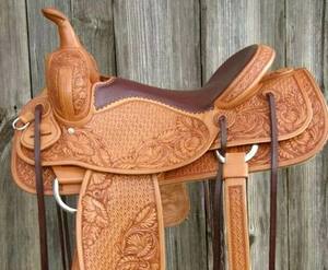 อานม้าแบบตะวันตกขายดีอันดับต้นๆ |   หนังอาร์เจนตินา |   ลายดอกไม้แกะสลักด้วยมือ |   อุปกรณ์ขี่ม้าคุณภาพพรีเมียม 2026 - Product Image 4