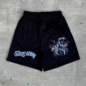 Short en maille unisexe 100% polyester à séchage rapide personnalisé du fabricant Style de rue solide Basketball de rue pour hommes Respectueux de l'environnement - Product Image 3