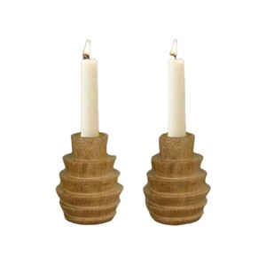 Accesorios para el hogar de aspecto de lujo, portavelas decorativo de madera hecho a mano, el mejor Pilar de portavelas de madera - Product Image 4