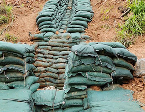 Ecológico Verde Negro Blanco Poliéster PP Geobag Retención de suelo Control de inundaciones para jardín Protección de pendiente de Río Drenaje de presa - Product Image 3