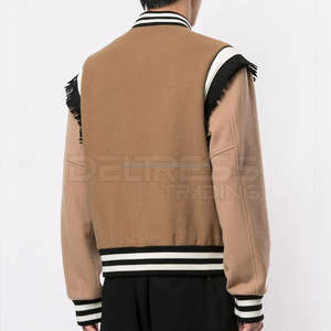 Chaqueta con letras a precio de fábrica para hombre Chaqueta de lona ligera de la mejor venta con cuello levantado para invierno - Product Image 4