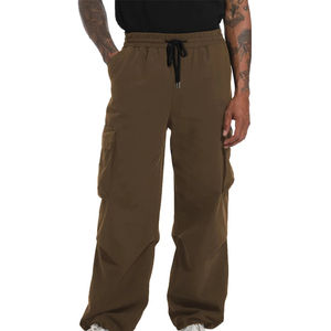 Pantalon cargo, collection hiver, nouveau pantalon décontracté slim fit, couleur unie simple, taille jeune, respirant, style bas, devant - Product Image 1