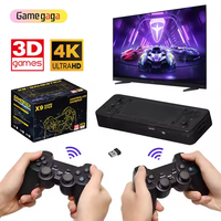 Console de jeu rétro 4K Gamegaga X9, console de jeu classique, 64 Go, 30000 jeux, manette sans fil 2,4 G