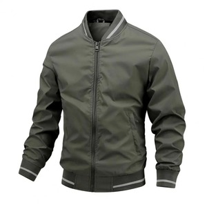 Blouson d'aviateur à fermeture éclair pour hommes vêtements de ville décontractés Hip Hop Slim Fit manteaux pour hommes vêtements de haute qualité à la mode pour hommes - Product Image 6
