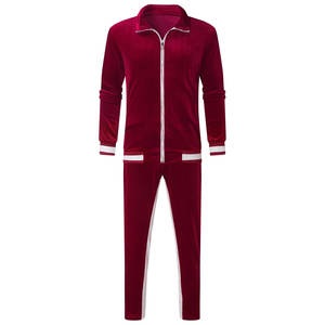 ชุดวอร์มผ้ากำมะหยี่สำหรับผู้ชายชุดออกกำลังกายกลางแจ้งพร้อมฟีเจอร์เป็นมิตรต่อสิ่งแวดล้อมสำหรับฤดูหนาว2024 - Product Image 6