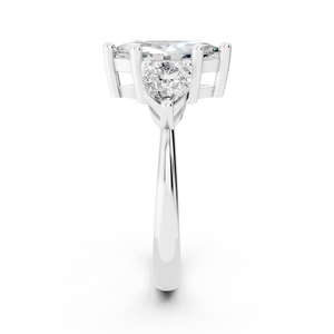 ชุดเพชรที่ปลูกในห้องปฏิบัติการแหวนทองขาวผลิตจากโรงงานที่มีคุณภาพสูงมีจรรยาบรรณและสามารถปรับแต่งได้อย่างเต็มที่ - Product Image 2