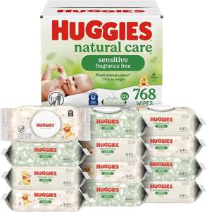 Toallitas Húmedas para Bebé Huggies Natural Care, Suaves, Delicadas e Hipoalergénicas para Pieles Sensibles - Product Image 1
