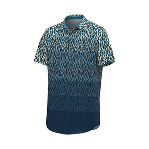 Chemise technique respirante imprimée pour homme MUJE Calabria - 100% polyester, vêtements de sport pour la course à pied - Product Image 1