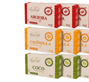 Kit de Jabones Vegetales Veganos Ecológicos Naturales Alquiverde (paquete de 9) - Aloe Vera, Caléndula y Coco - Set de Hidratación Suave - Product Image 2