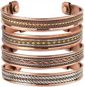 Stylish Fashionable Copper <b>Magnetic</b> Health Bracelet Therapeutic Wellness <b>Jewelry</b> Fashionable Copper <b>Magnetic</b> Health Bangle - Product Image 1