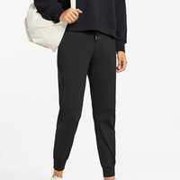 Pantalones de chándal casuales de cintura alta para mujer, de algodón 100%, de alta calidad, para verano, venta al por mayor, en grandes cantidades