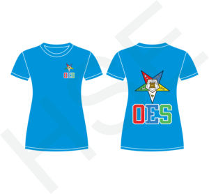 T-shirt pour femme OES avec bordure de flamme multicolore, tendance, décontracté pour l'été - Product Image 4