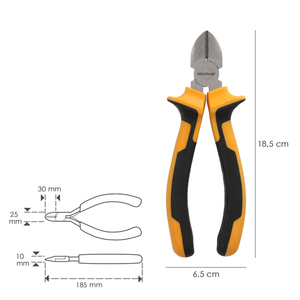 Alicates Corte Diagonal 175 mm. Acciaio DIN 5749 - Product Image 2