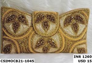 Bolso de mano de cristal bordado hecho a mano con diseño de cuentas Ele bolsos de noche para bodas - Product Image 5