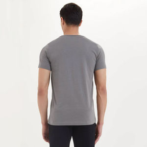 Impresión de moda HeavyWeight 100% algodón al por mayor camiseta de hombre personalizada impresión lisa hombres camisetas de alta calidad hombres camiseta - Product Image 3