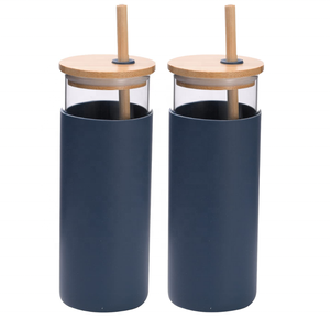 Gobelet en verre de silicone de 17 onces verres en verre écologiques verre à boire enveloppé de silicone avec l'usine de service ODM/OEM - Product Image 3