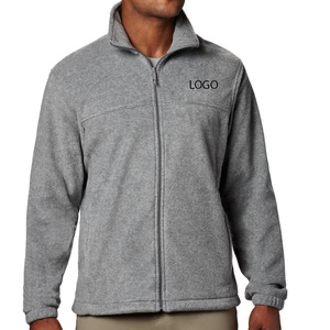 ออกแบบโลโก้เอง เสื้อแจ็คเก็ตขนแกะผู้ชาย แขนยาว คอตั้ง เหมาะสำหรับฤดูหนาว มีกระเป๋าข้าง ปิดด้วยซิป ปลายแขนยางยืด - Product Image 1