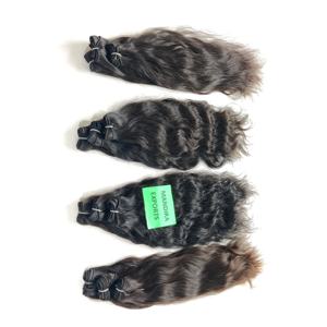 Extensiones de Cabello Humano Remy Natural Negro Ondulado Sin Procesar de Templo del Sur de la India, de Proveedor, 10-32 Pulgadas, Cutícula Virgen Cruda - Product Image 2