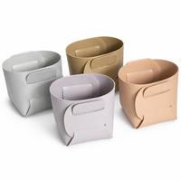 Boîte de rangement pliable décorative en cuir Pu, pour l'entrée de chevet, stylo de maquillage brosse avec télécommande, panier de rangement, vente en gros, livraison rapide