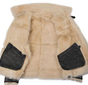 High Fashion Women's <b>Real</b> <b>Sheepskin</b> Leather Winter Jacket Double Breasted Brown Long <b>Coat</b> With Plush Fur Lining Autumn Warm - Product Image 5
