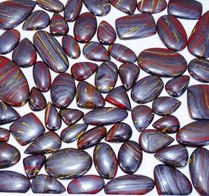 Cabujones de ojo de tigre de hierro natural, piedras preciosas de ojo de tigre de hierro semipreciosas increíbles, venta al por mayor, piedras preciosas sueltas caídas de curación energética - Product Image 5