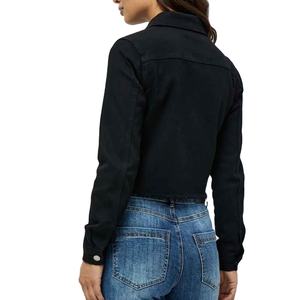 Women Denim Tops Customise High Quality Street Wears Make Your Own Design On Your Demands Trendy Women Denim Tops - Product Image 5