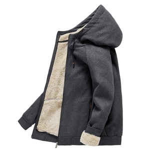 Sudaderas de Forro Polar Lisas sin Cordones para Invierno, Diseño Unisex, Cierre Múltiple, Personalización 3D en Relieve, Cierre Completo, Personalización Completa - Product Image 4