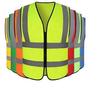 Venta al por mayor Ropa Chaquetas reflectantes Seguridad de tráfico Construcción Chaleco DE SEGURIDAD reflectante de alta visibilidad - Product Image 1
