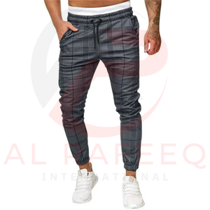 กางเกงออกกำลังกายสำหรับผู้ชายผ้าคอตตอนน้ำหนักเบาระบายอากาศได้ดีเป็นมิตรกับสิ่งแวดล้อมผลิตจากปากีสถาน - Product Image 3