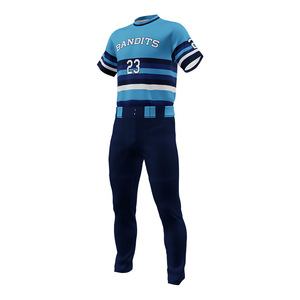 Vente en gros de vêtements de sport de baseball vierges uniformes de baseball de taille américaine sublimés avec numéro de logo imprimé maillot de baseball personnalisé pour hommes - Product Image 5