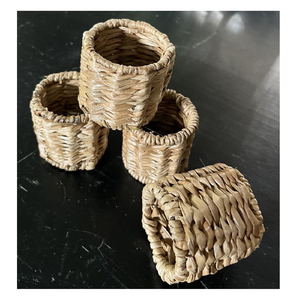 Rattan Napkin Ring Sustainable Natural Decoration Home <b>Wedding</b> Decor Napkins Ring Holder Affordable Price - Product Image 5