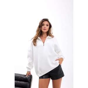 Sudadera Extra Grande 7523 en Color ECRU, Tejido de Punto Transpirable, Cómoda y Elegante - Product Image 4