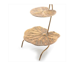 Présentoir à gâteaux en métal de forme ronde, design de luxe, couleur bleue, pour desserts et gâteaux, à prix compétitif, fournitures de pâtisserie - Product Image 3