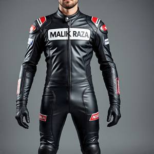Combinaison de course de moto en cuir sur mesure | Malik Raza | ODM OEM disponible - Product Image 3