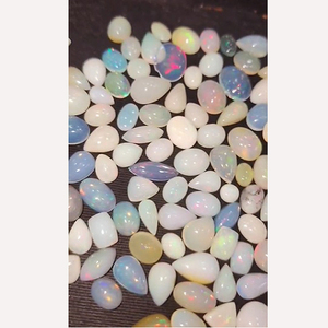 345 pièces d'opale éthiopienne naturelle 8mm à 15mm ovale poire Cabochon 684 Cts Lot Iroc ventes haute qualité lâche pierres précieuses cabine US $329 - Product Image 4