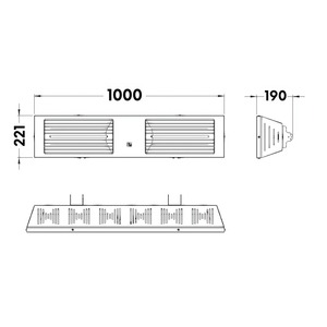 Chauffage extérieur infrarouge électrique mural à tube métallique halogène pour espaces extérieurs - Product Image 3