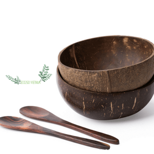 Cuenco de cáscara de coco ecológico más vendido, diseño personalizado, logotipo láser grabado de Vietnam, tamaño pequeño natural, sostenibilidad - Product Image 1