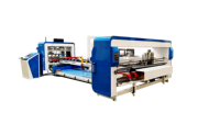 Plieuse-colleuse-aspergeuse automatique de boîtes en carton ondulé CHENGTENG |   Machine à fabriquer des boîtes en carton